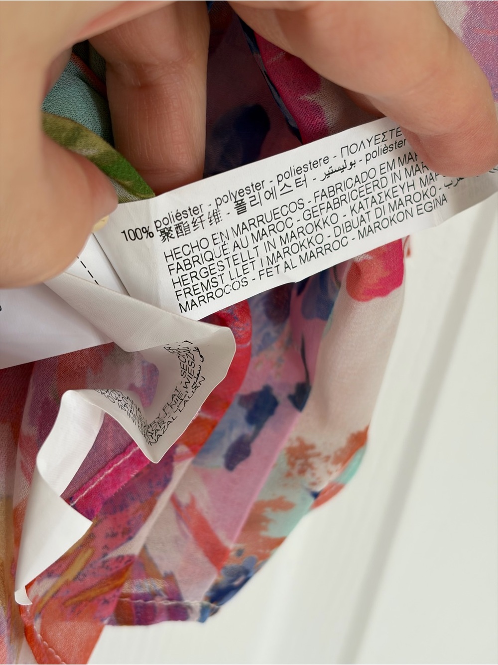 Zara Multicolor Floral Ruffle-Sleeve Button Blouse - Picture 5 of 7